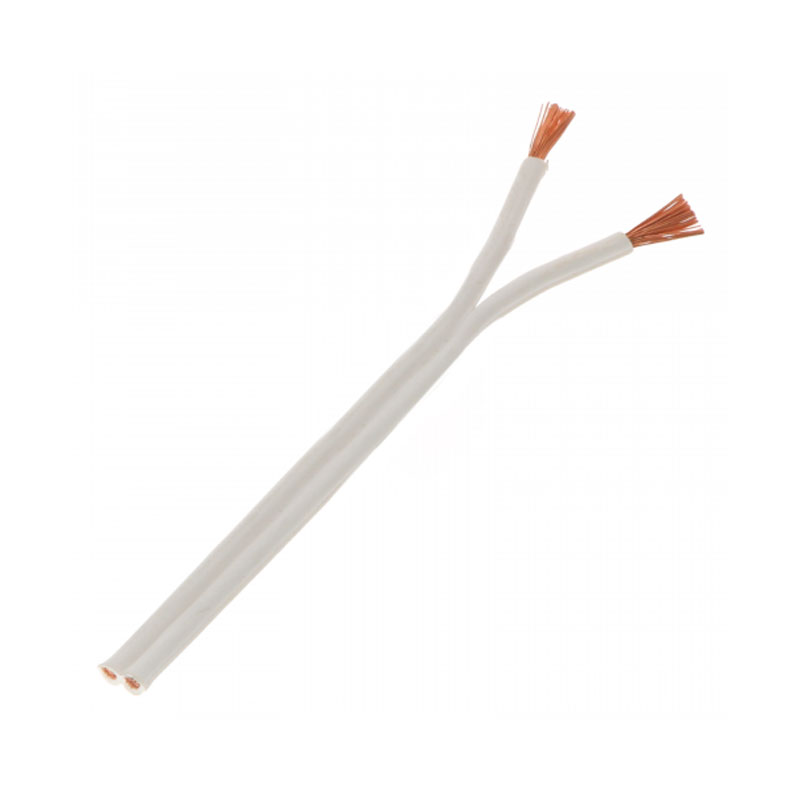 Kábel ohybný 2 x 0,75 PVC biely